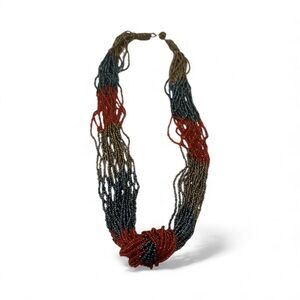 Avalya Multicolor Multi Strand Beaded Necklace